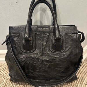 Givenchy Textured Black Satchel
